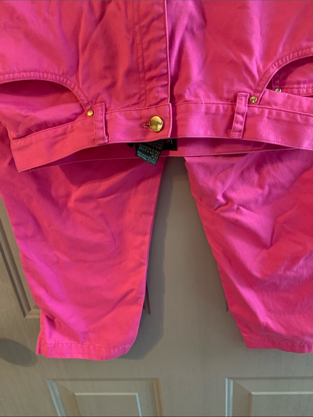 Ralph Lauren Woman’s Pink Capri jeans Size 10 Like NEW Lightweight 5-pocket Cute - Picture 3 of 7